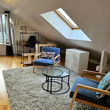 Grand Loft 2 Pièces Calme Vue Sur Les Toits Appartamento
